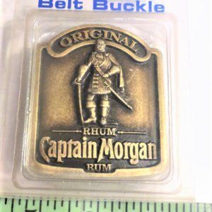 Expired RARE Vintage CAPTAIN MORGAN Belt Buckle in Package Original Brand Rum